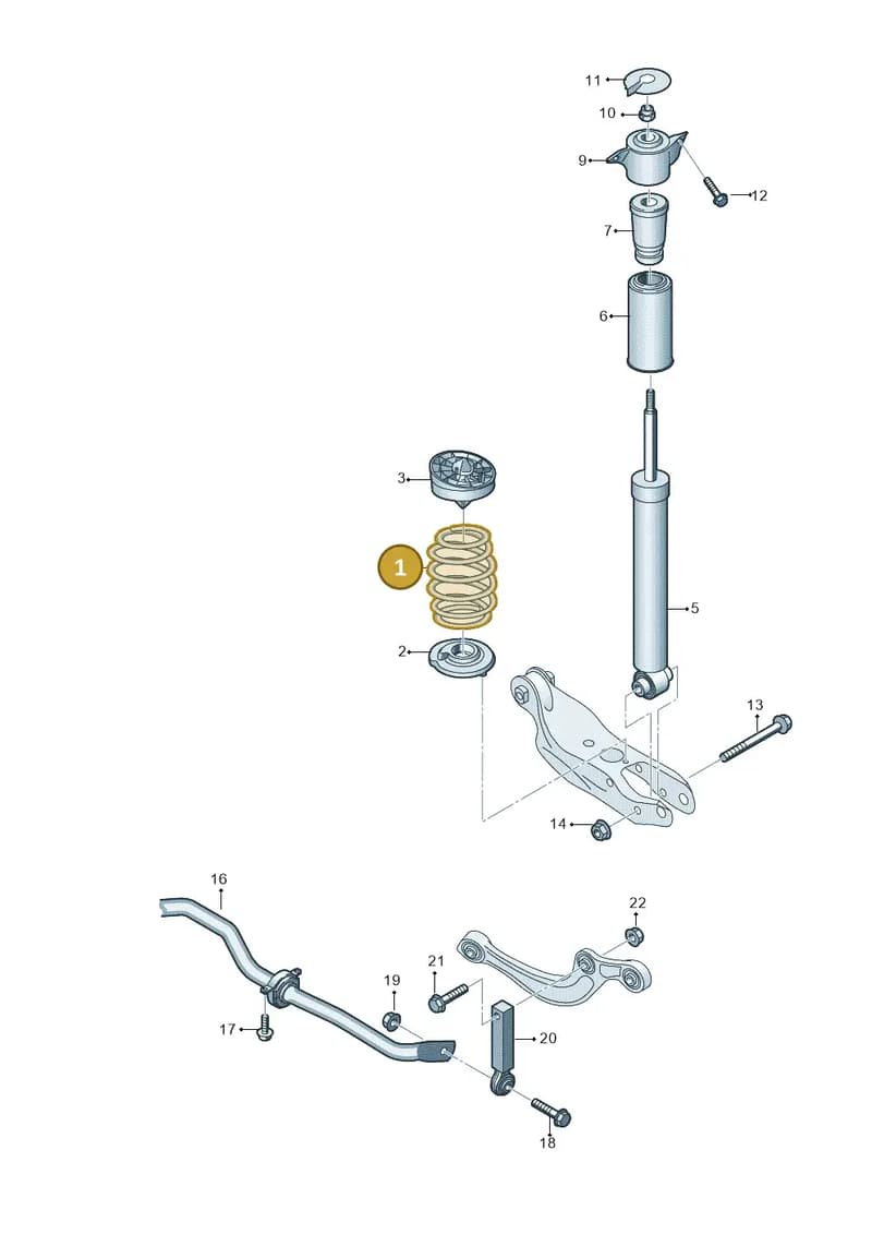 4K0511115PD — Audi A6 (2018-2025) diagram 859511000, position 1