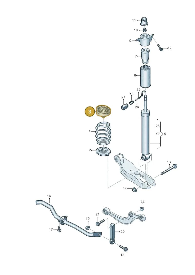 4K0512149G — Audi Q8 (2018-2025) diagram 849511040, position 3