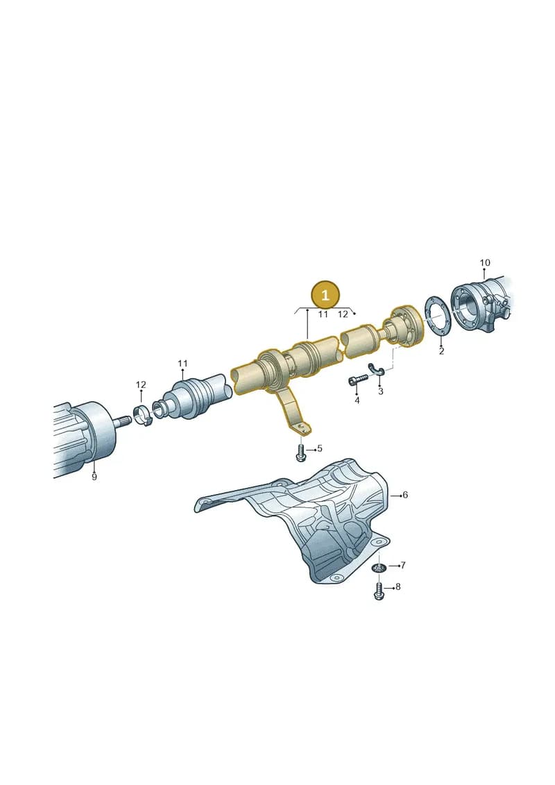 4K0521101T — Audi RS6 Avant (2019-2025) diagram 538521000, position 1