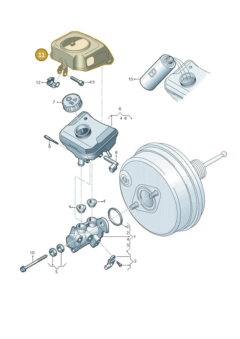 4K0611367 — Audi A6 (2018-2025) diagram 435611100, position 11