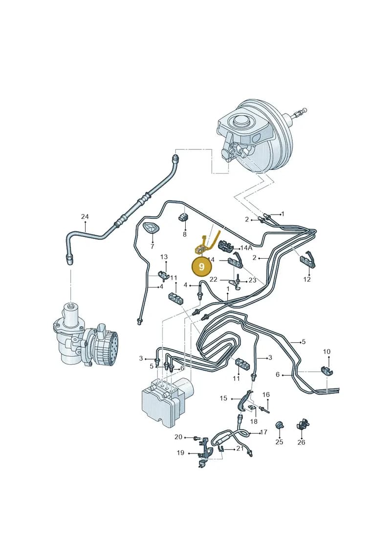 4K0611797 — Audi A6 L 2.0 (2018-) diagram 577611020, position 9