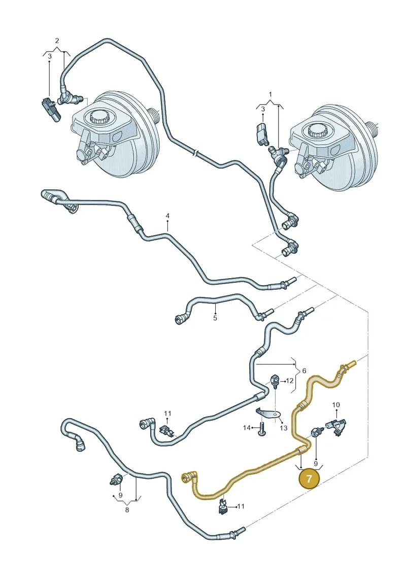 4K0611931BC — Audi A6 (2018-2025) diagram 435611700, position 7