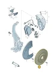 4K0615301S Audi Brake Disc (Vented)
