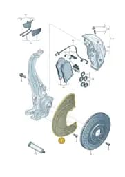 4K0615311E Audi Cover Plate for Brake Disc