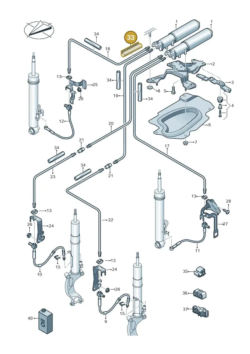 4K0616113 — Audi RS6 Avant (2019-2025) diagram 537616400, position 33