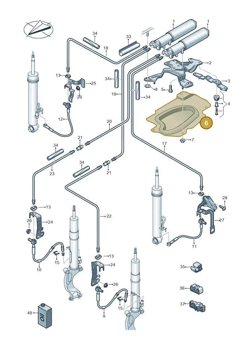 4K0616179 — Audi RS6 Avant (2019-2025) diagram 537616400, position 6