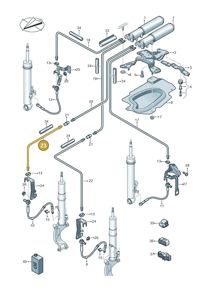 4K0616862E — Audi RS6 Avant (2019-2025) diagram 537616400, position 23