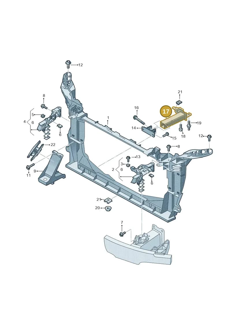 4K0802073 — Audi RS6 Avant (2019-2025) diagram 537805000, position 17