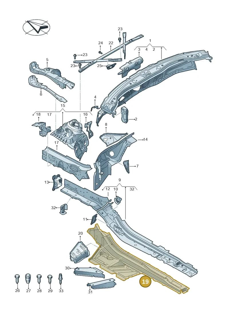 4K0802755 — Audi RS6 Avant (2019-2025) diagram 537803000, position 19