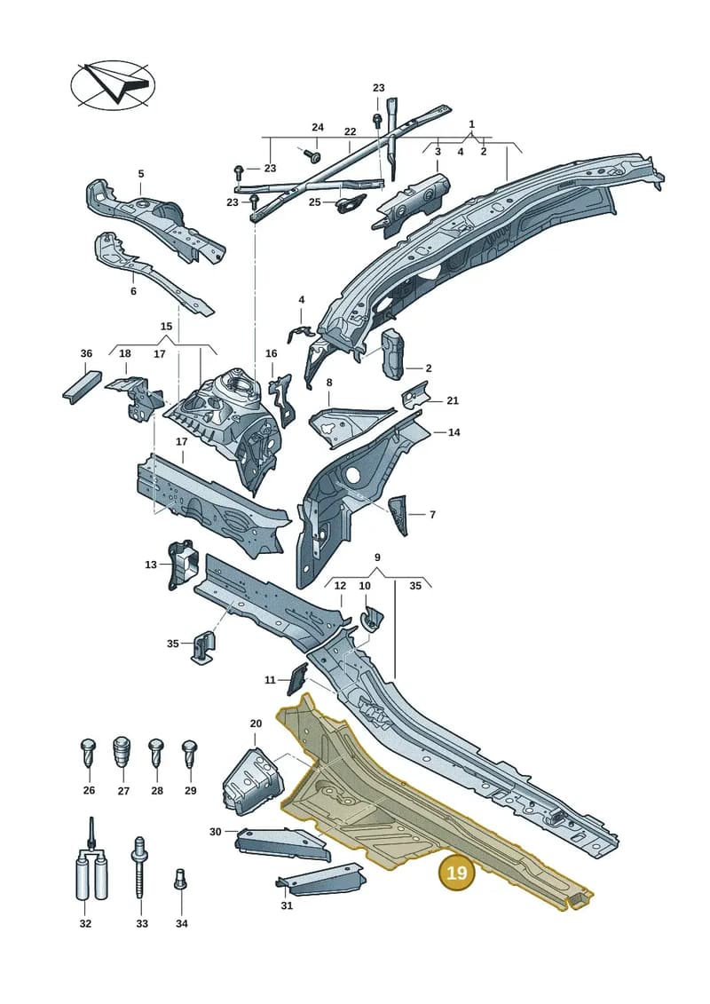 4K0802756B — Audi A5 Limousine (2024-2025) diagram 8wk803000, position 19
