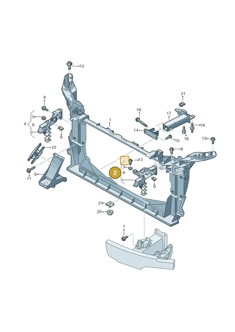 4K0805607A — Audi RS6 Avant (2019-2025) diagram 537805000, position 2