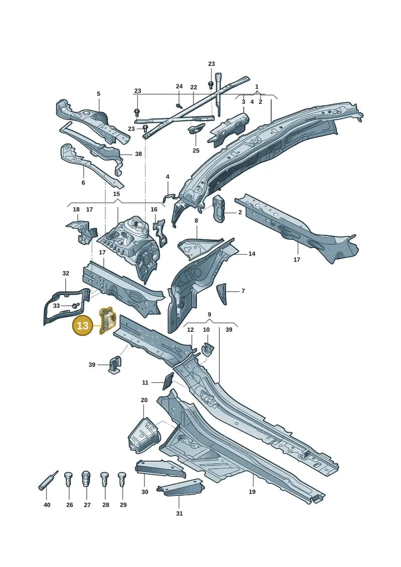 4K0805677 — Audi A7 (2021-) diagram 4kg803000, position 13