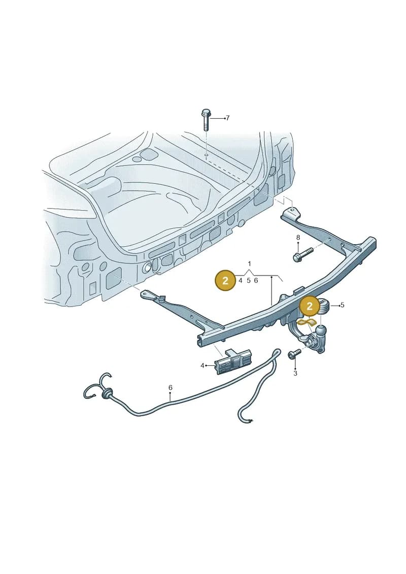 4K0806333 — Audi A6 (2018-2025) diagram 435804500, position 2