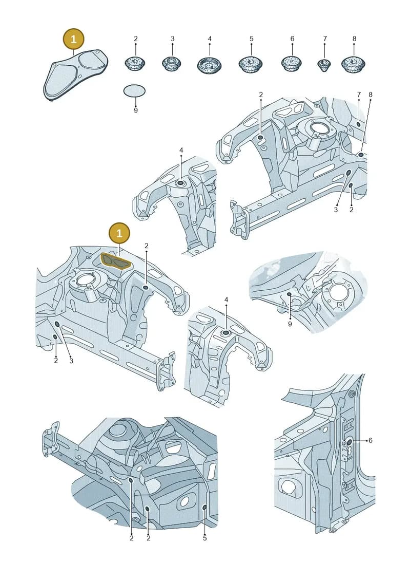 4K0806584A — Audi A6 (2018-2025) diagram 435803340, position 1