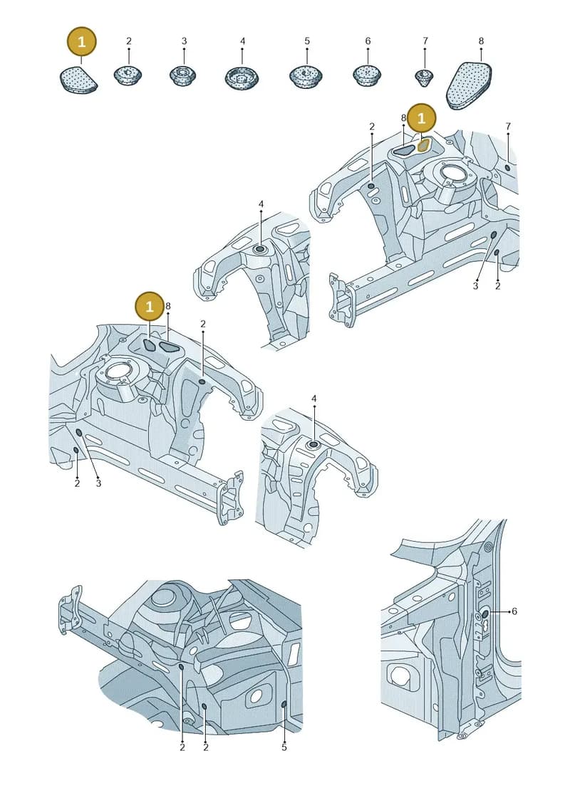 4K0806584A — Audi RS6 Avant (2019-2025) diagram 537803034, position 1