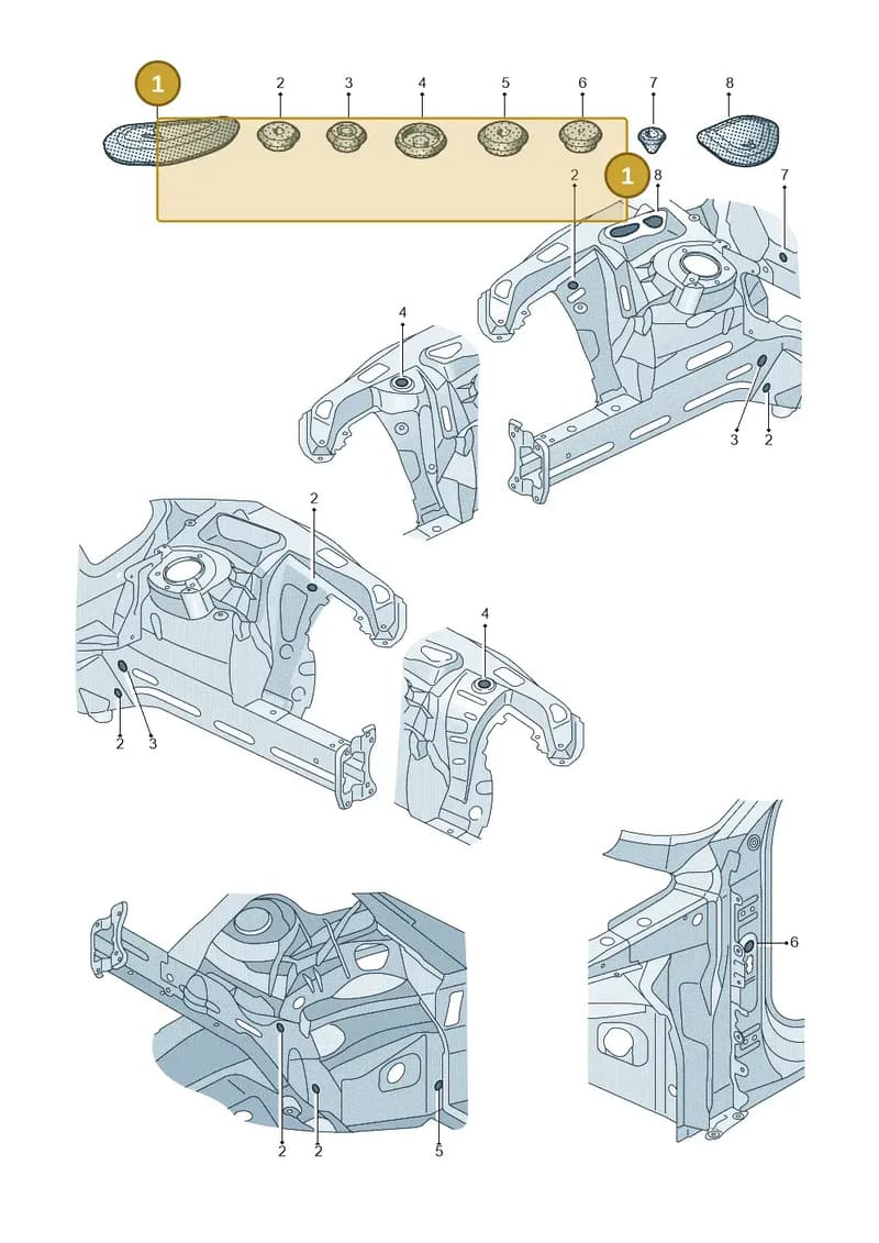 4K0806584A — Audi RS7 Sportback (2019-2025) diagram 538803034, position 1