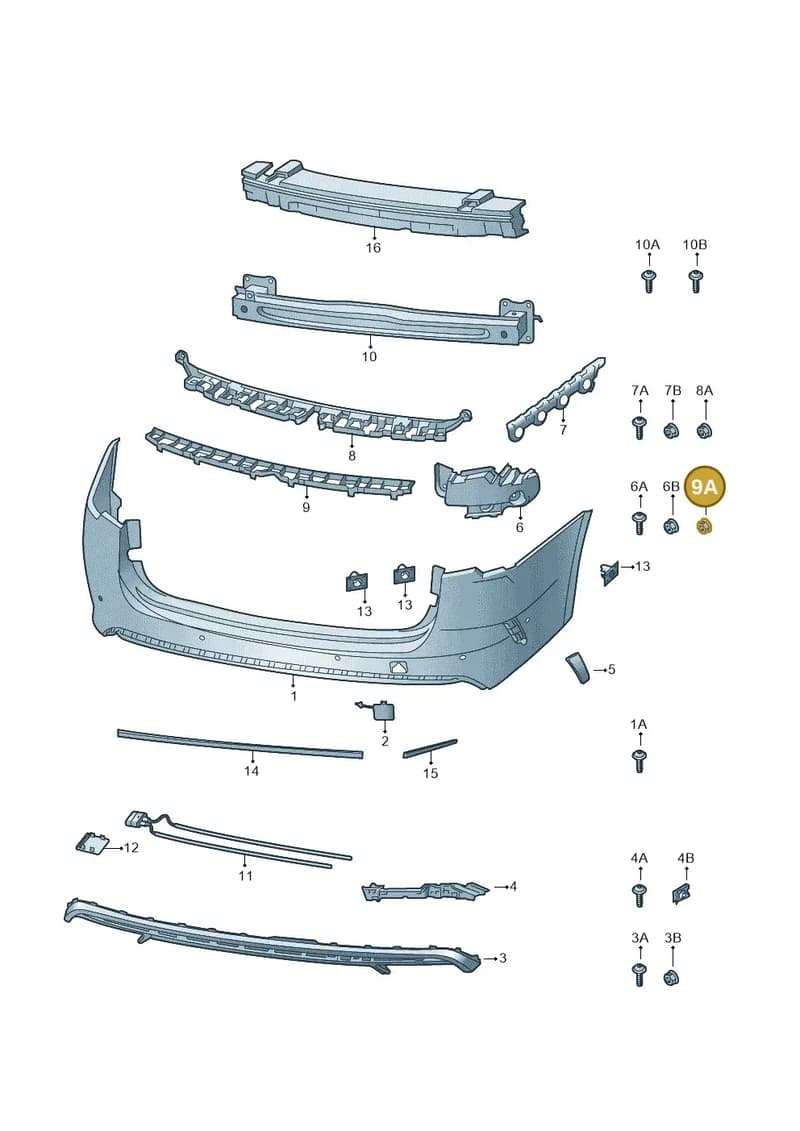 4K0807180 — Skoda Octavia (2019-2022) diagram 585807090, position 9A