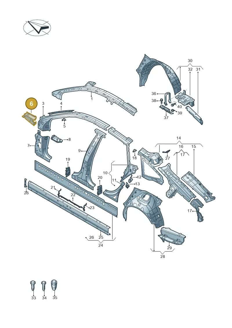 4K0809110A — Audi RS7 Sportback (2019-2025) diagram 435809000, position 6
