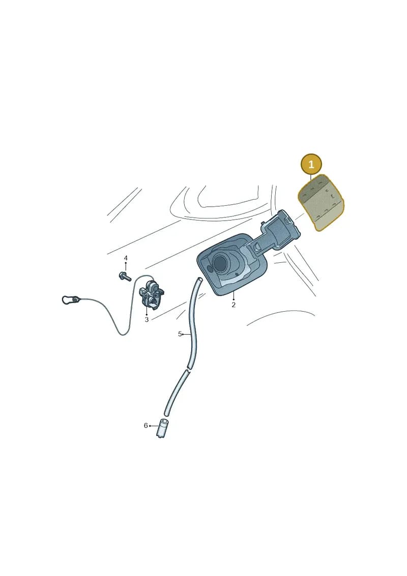4K0809907CROH — Audi RS6 Avant (2019-2025) diagram 838809900, position 1