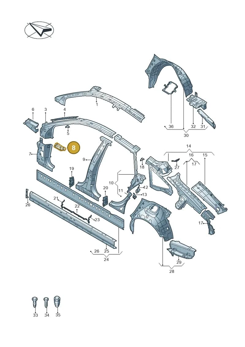 4K0810241 — Audi A7 Sportback (2018-2025) diagram 435809100, position 8