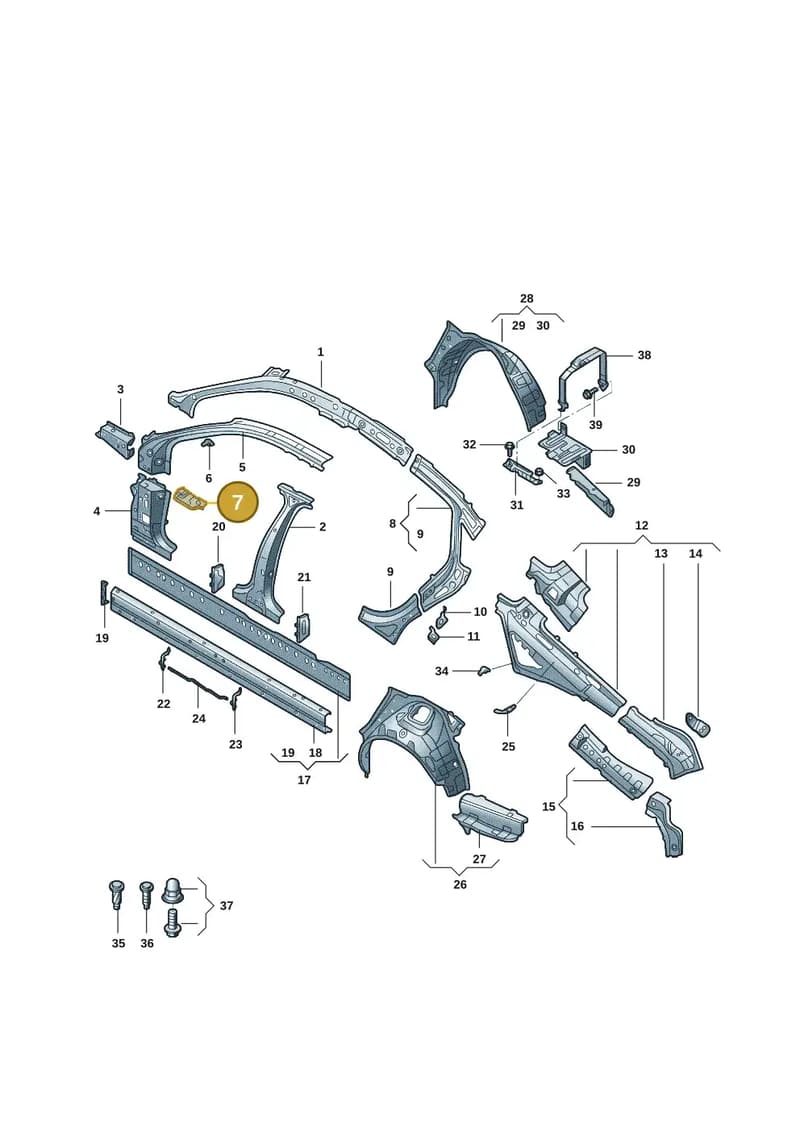 4K0810241 — Audi A7 (2021-) diagram 4kg809000, position 7