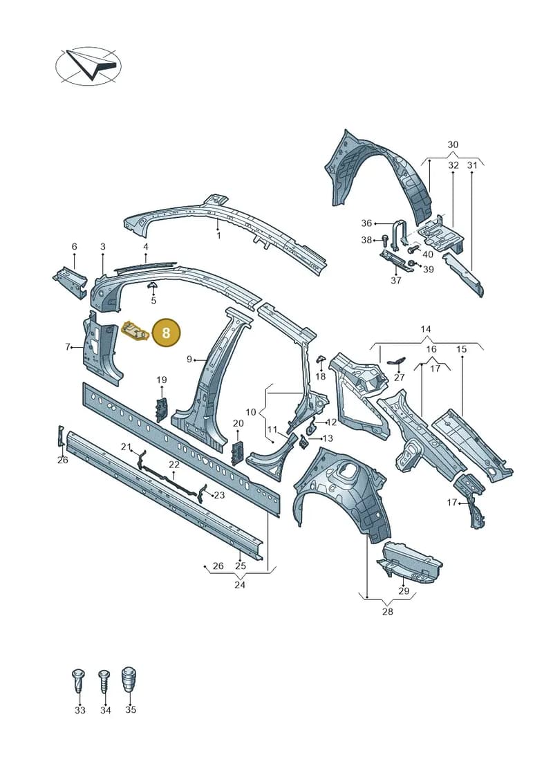 4K0810242 — Audi RS7 Sportback (2019-2025) diagram 435809000, position 8