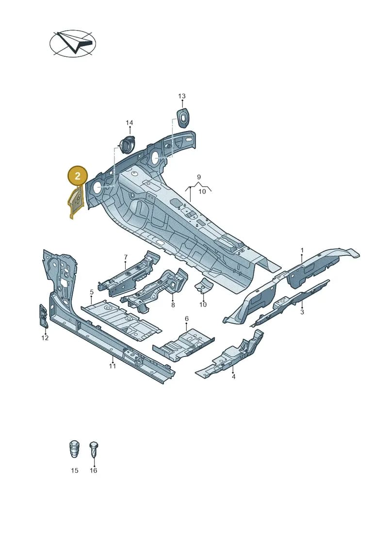 4K0810254 — Audi A5 Limousine (2024-2025) diagram 435803150, position 2