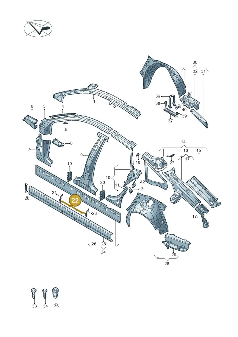 4K0810261 — Audi RS7 Sportback (2019-2025) diagram 435809000, position 22