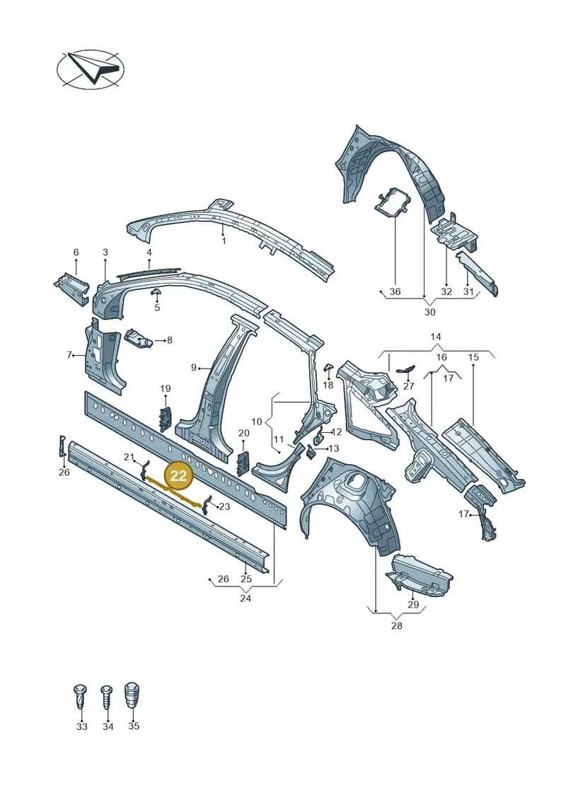 4K0810261 — Audi A7 Sportback (2018-2025) diagram 435809100, position 22