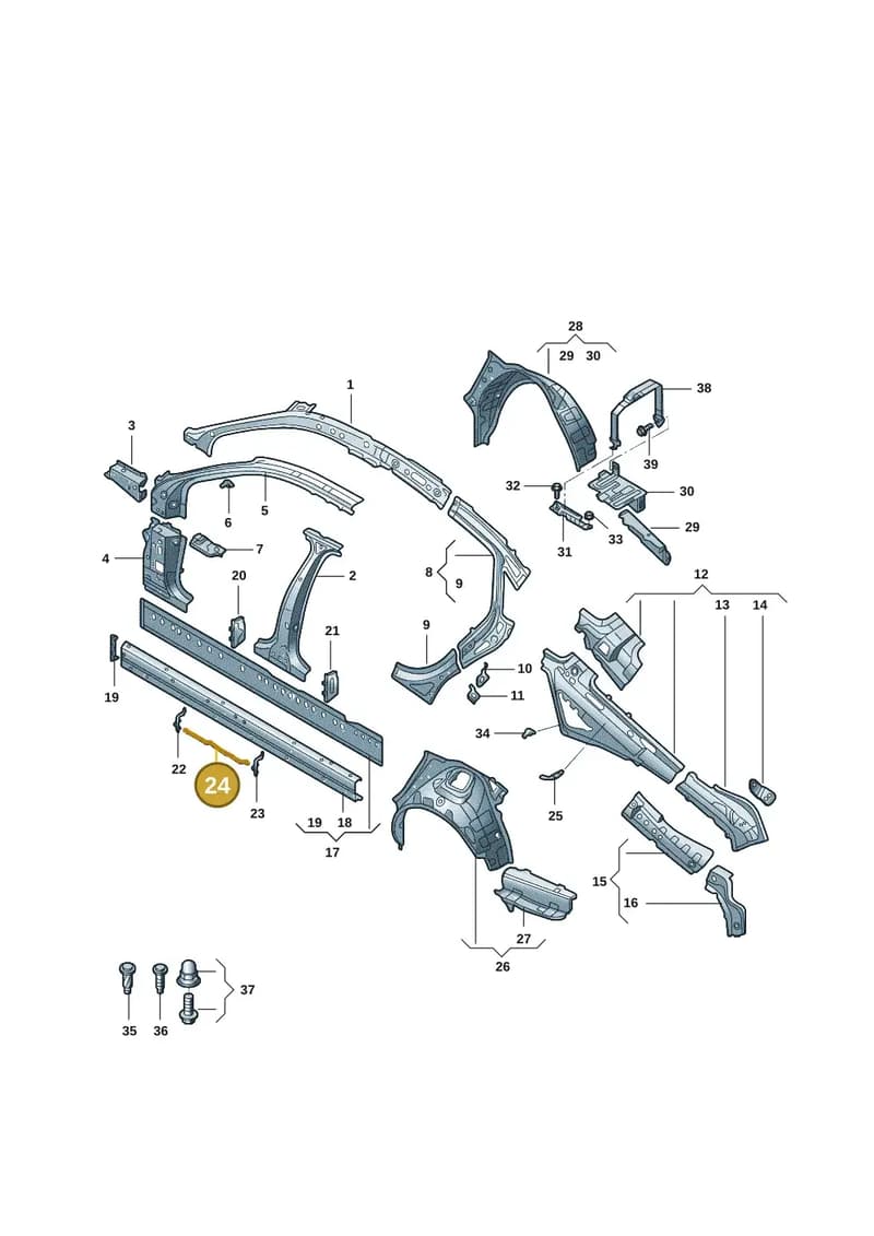 4K0810262 — Audi A7 (2021-) diagram 4kg809000, position 24