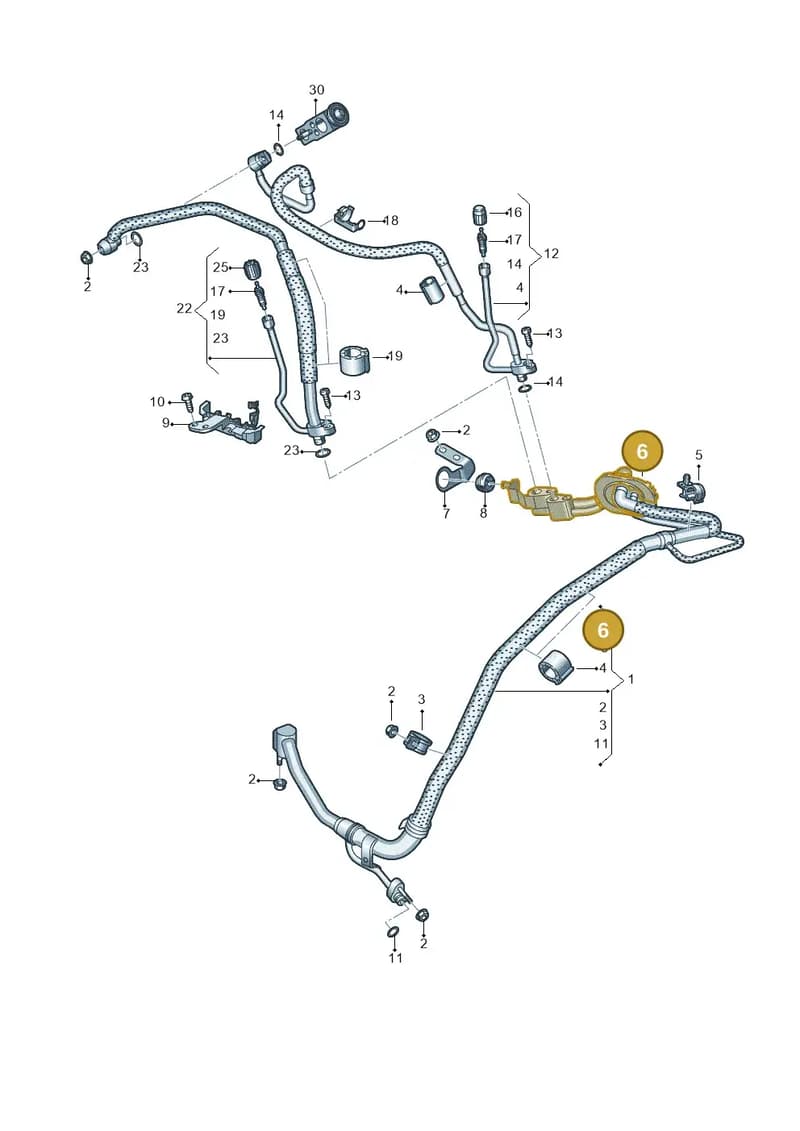 4K0816126J — Audi RS6 Avant (2019-2025) diagram 537260810, position 6