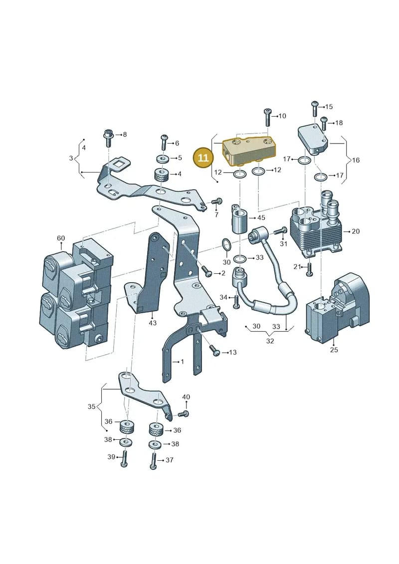 4K0816339G — Audi A6 (2018-2025) diagram 435260750, position 11