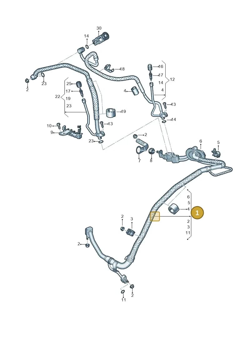 4K0816738Q — Audi RS6 Avant (2019-2025) diagram 537260810, position 1