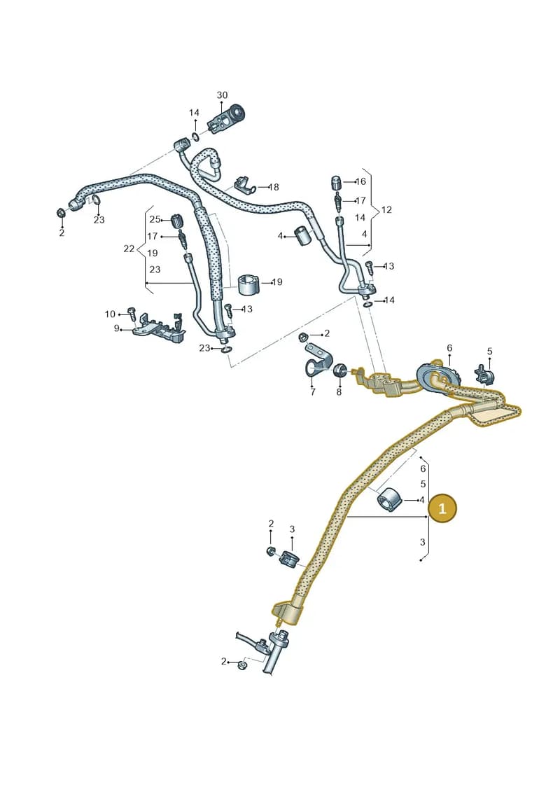 4K0816738T — Audi A6 (2018-2025) diagram 435260800, position 1