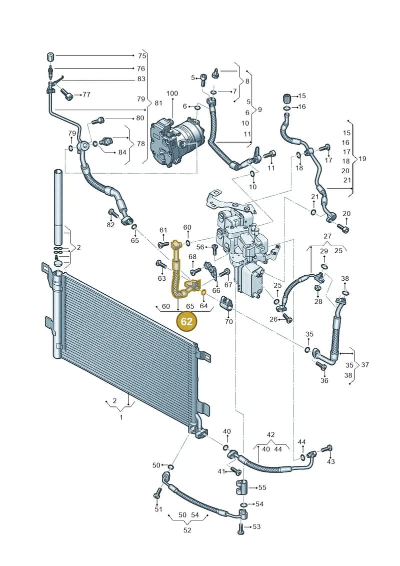 4K0816739L — Audi A6 (2018-2025) diagram 435260700, position 62