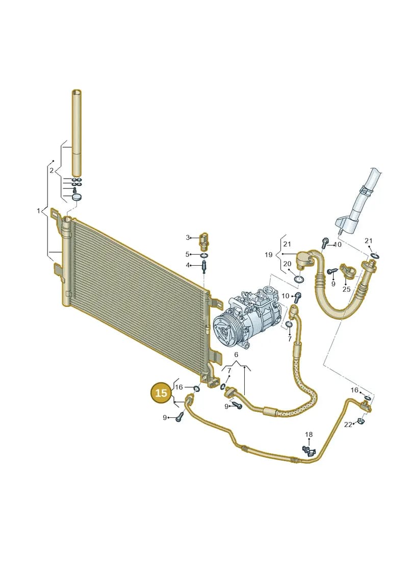 4K0816741BL — Audi RS6 Avant (2019-2025) diagram 537260400, position 15