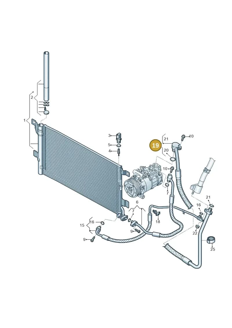 4K0816743DE — Audi A6 (2018-2025) diagram 435260040, position 19
