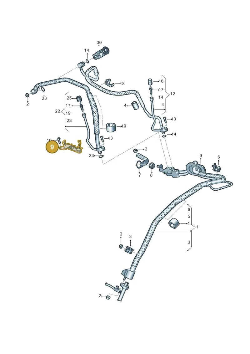 4K0816769A — Audi A6 (2018-2025) diagram 435260800, position 9
