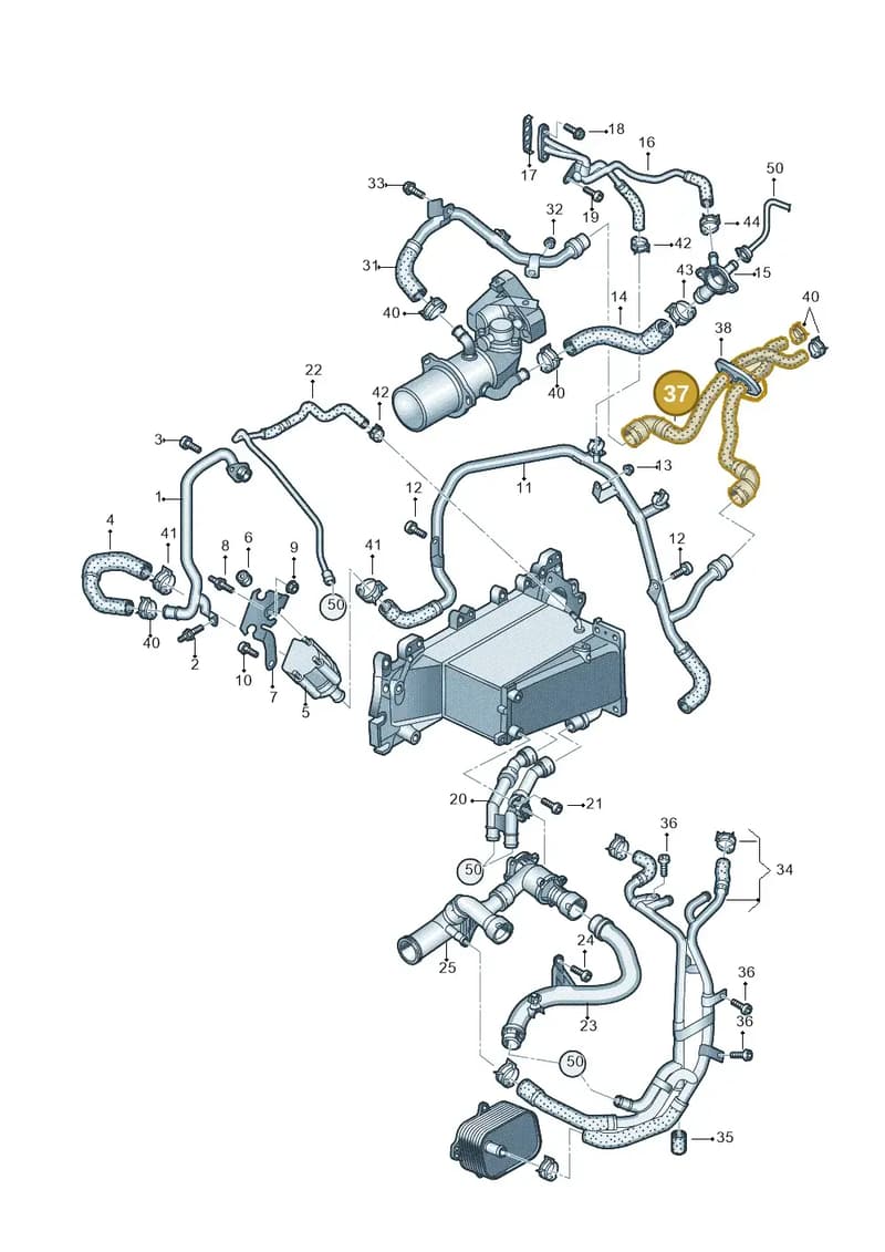 4K0819345AQ — Audi A6 (2018-2025) diagram 430121067, position 37
