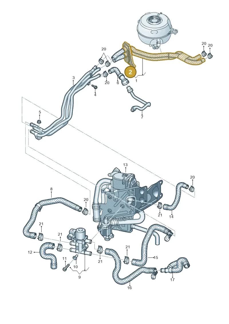 4K0819345AT — Audi A6 (2018-2025) diagram 435121080, position 2