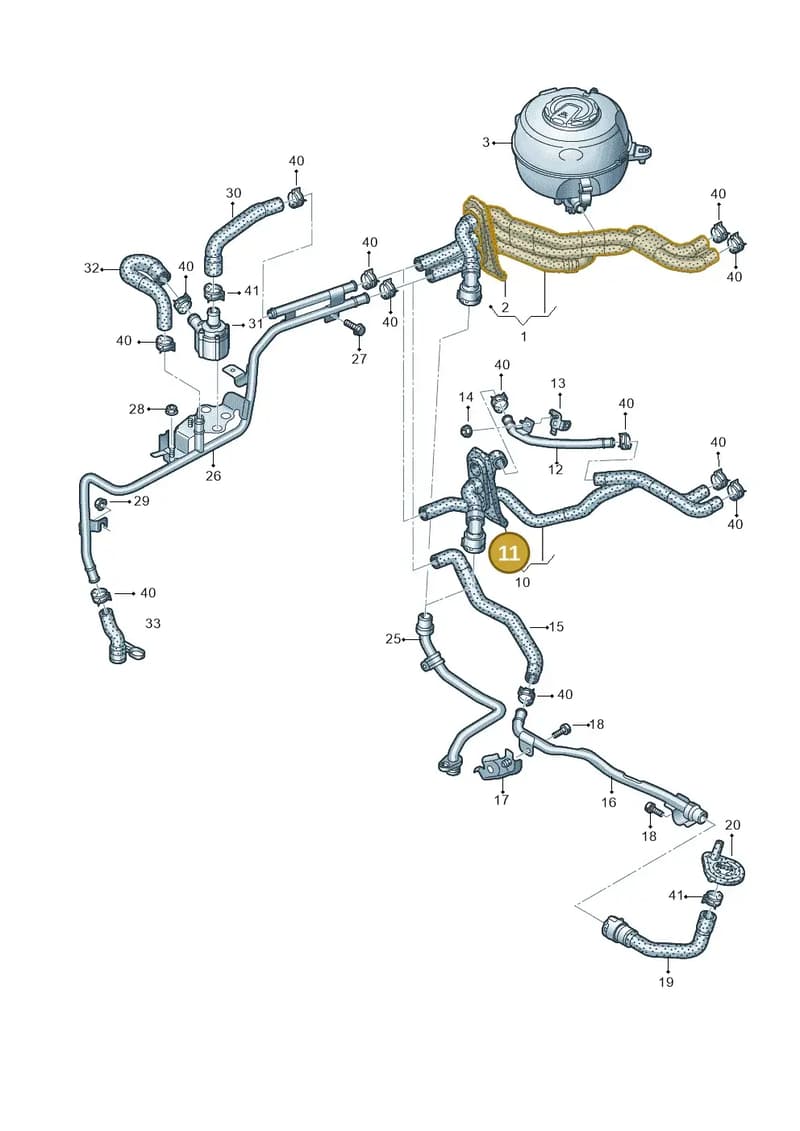 4K0819345Q — Audi RS6 Avant (2019-2025) diagram 538121010, position 11