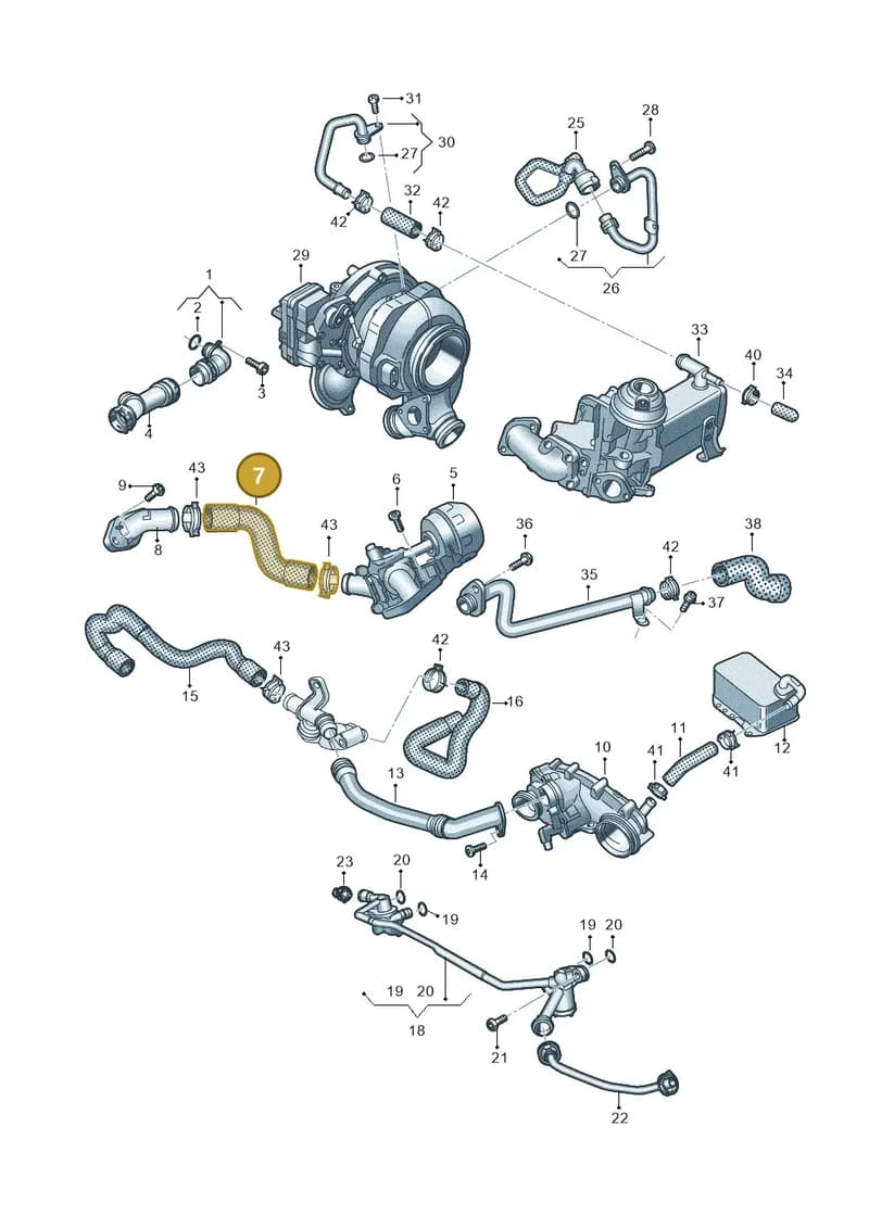 4K0819377AE — Audi A6 (2018-2025) diagram 435121152, position 7