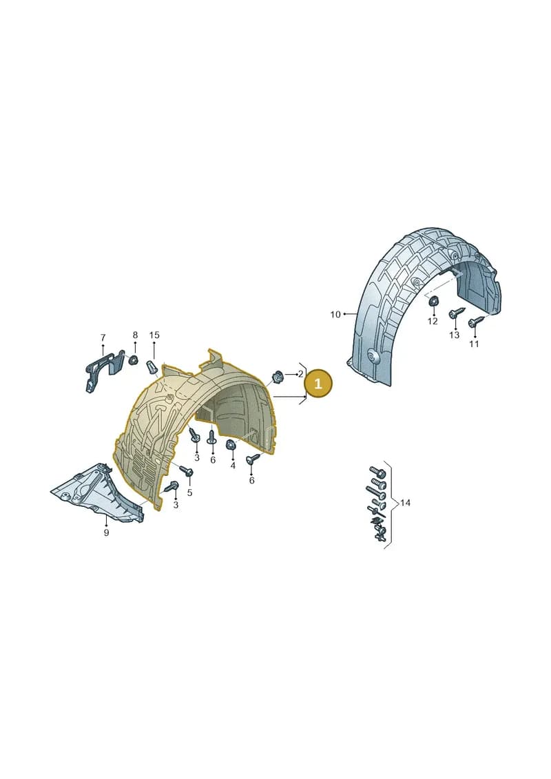 4K0821171T — Audi RS6 Avant (2019-2025) diagram 537821500, position 1