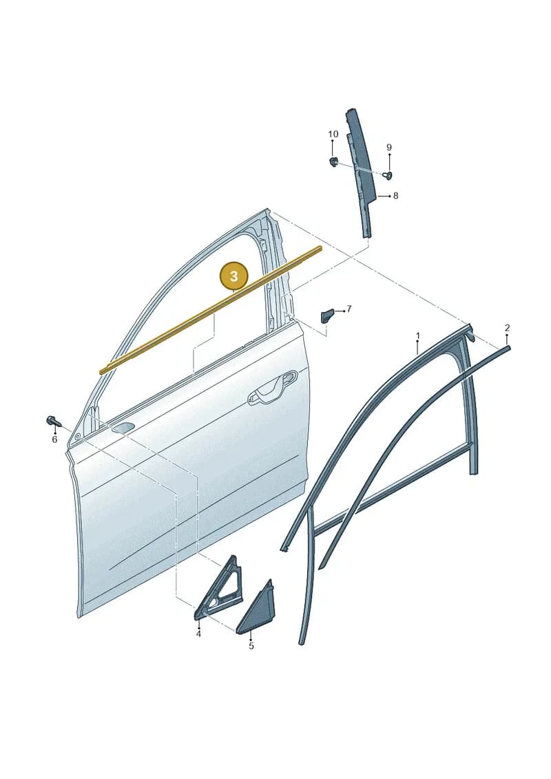 4K0837475C1L1 — Audi RS6 Avant (2019-2025) diagram 537837040, position 3