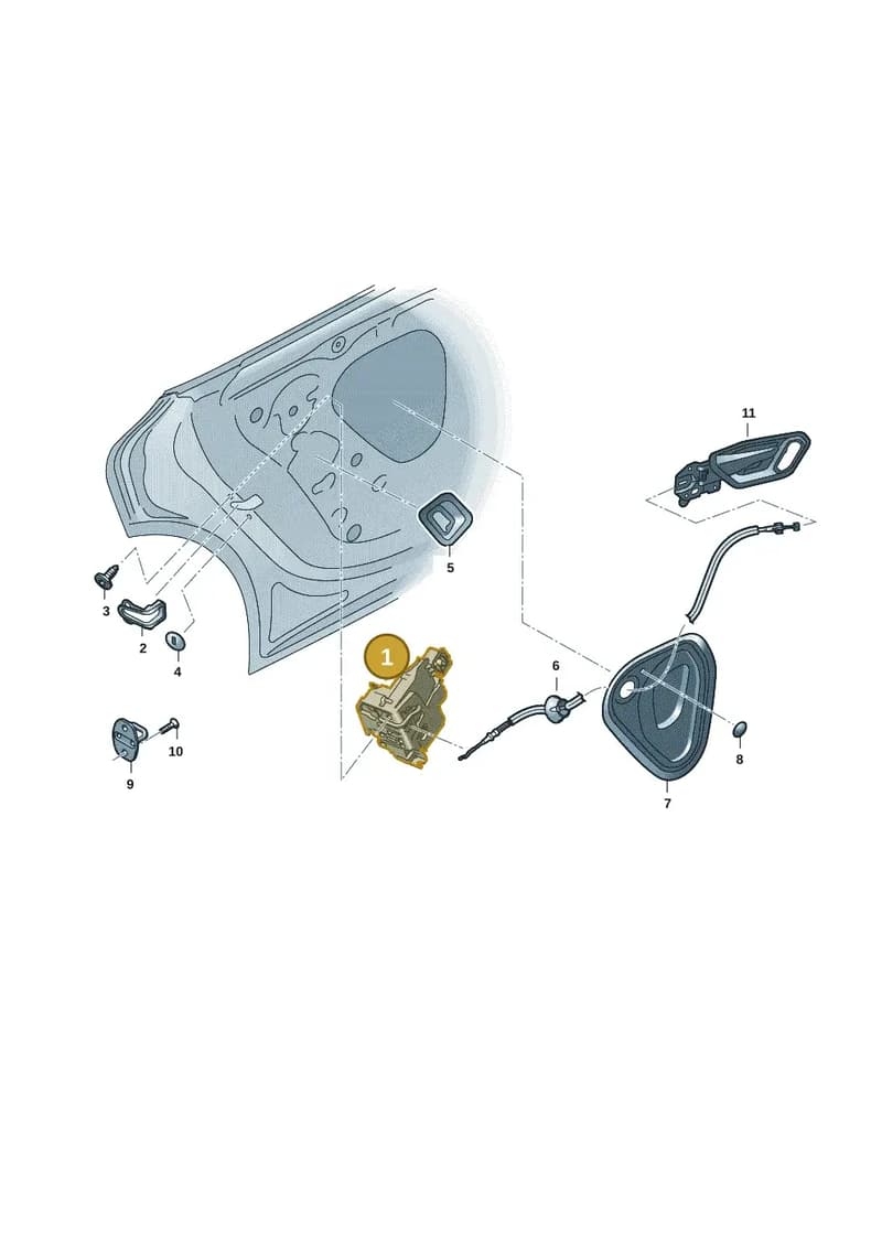 4K0839016Q — Audi RS e-tron GT (2020-2025) diagram 4j1839030, position 1