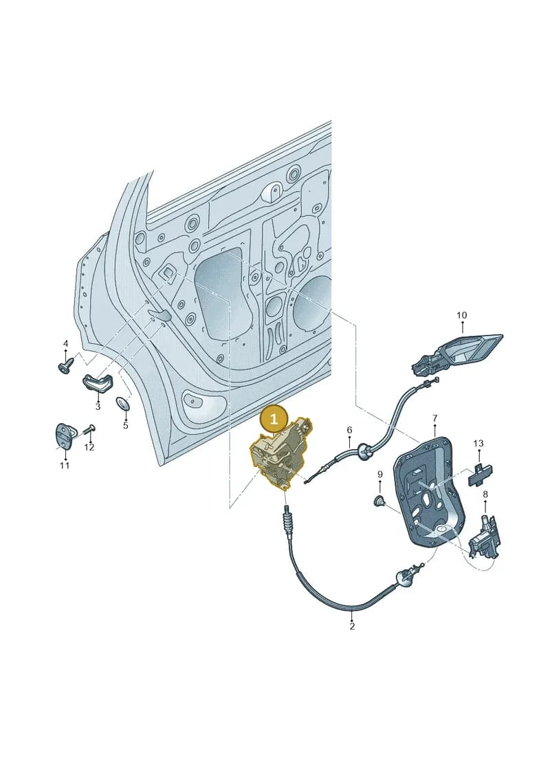 4K0839016S — Audi Q8 e-tron (2018-2025) diagram 586839030, position 1