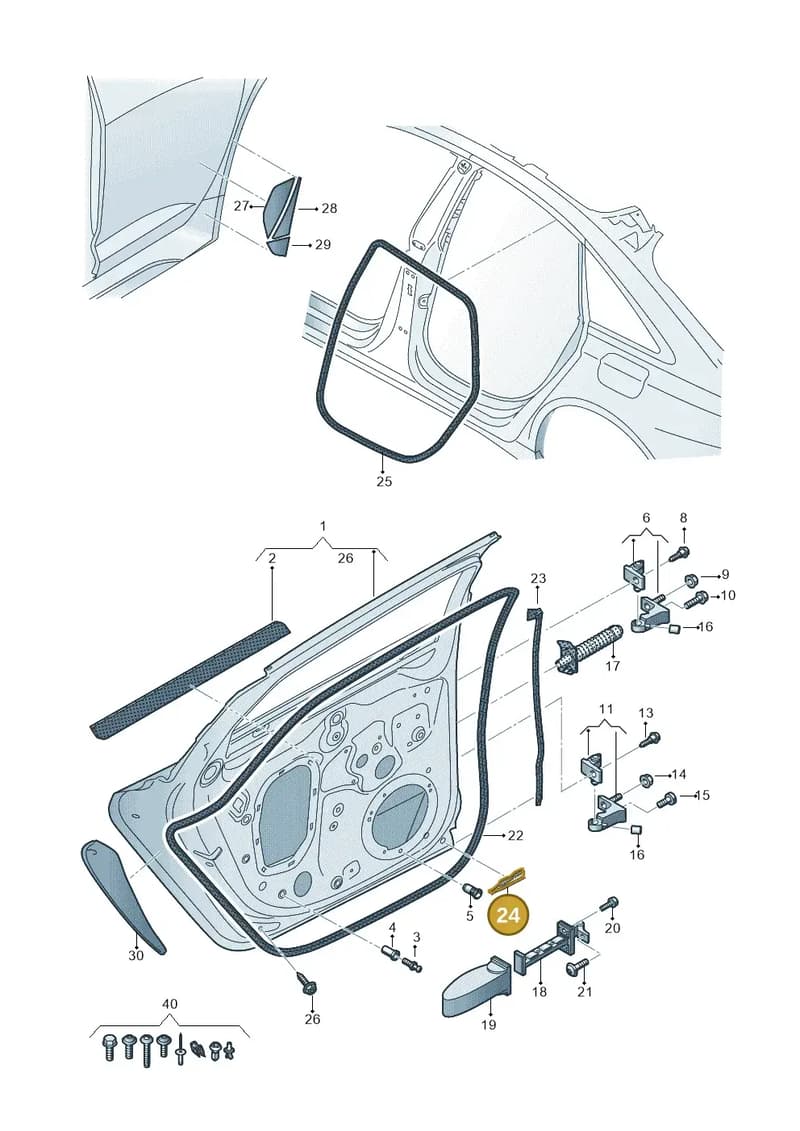 4K0839699 — Audi RS6 Avant (2019-2025) diagram 537833010, position 24