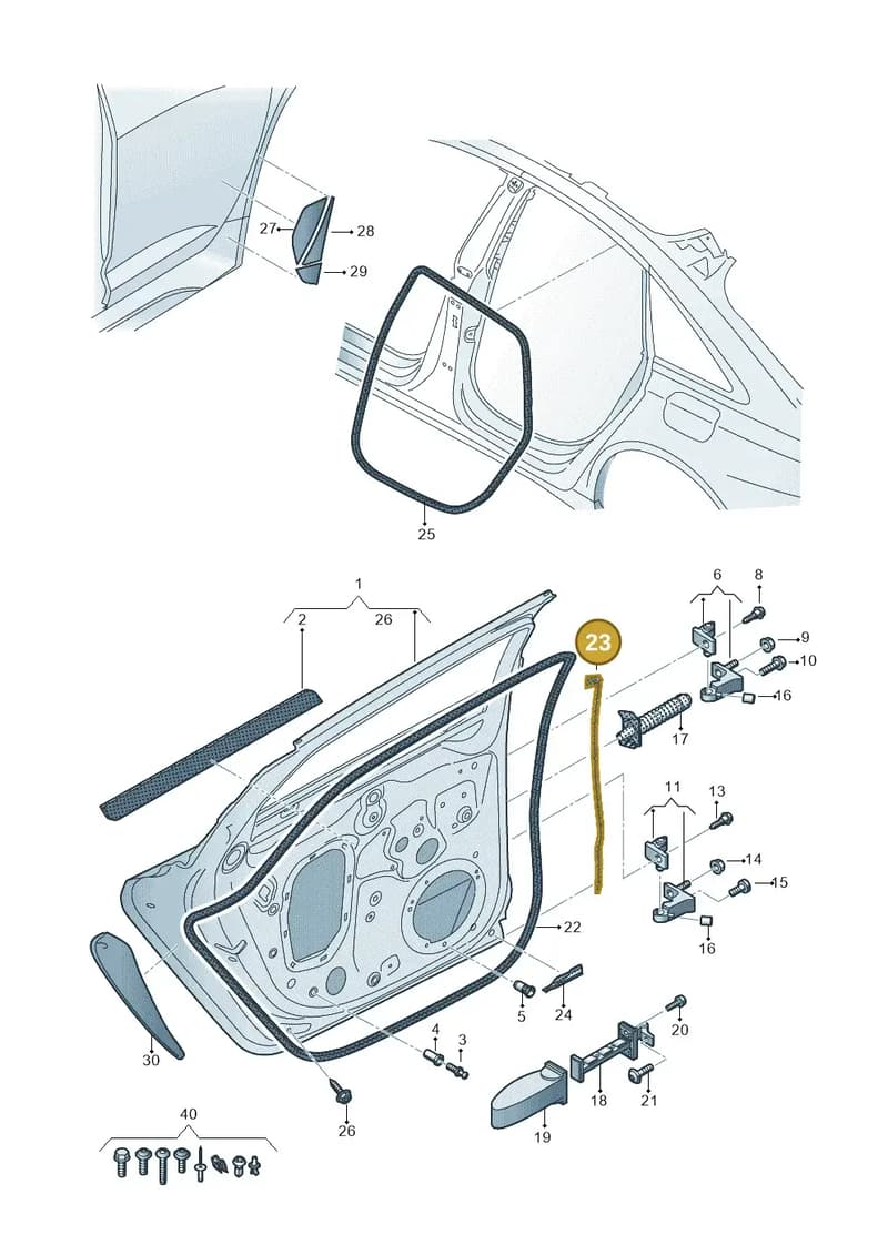 4K0839717A — Audi RS6 Avant (2019-2025) diagram 537833010, position 23