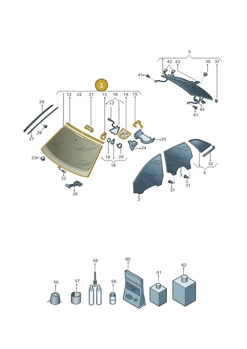 4K0845099NNVB — Audi RS6 Avant (2019-2025) diagram 537845000, position 1