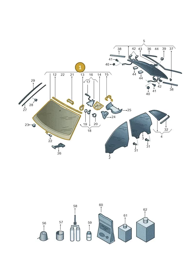 4K0845099TNVB — Audi A6 (2018-2025) diagram 430845000, position 1